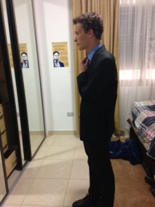 Getting all gussied up.